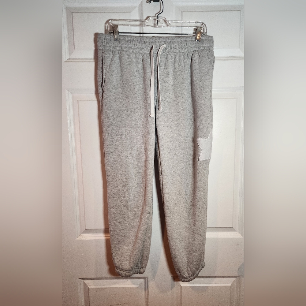 No Boundaries Plush Lined Gray Jogger Sweatpants Large